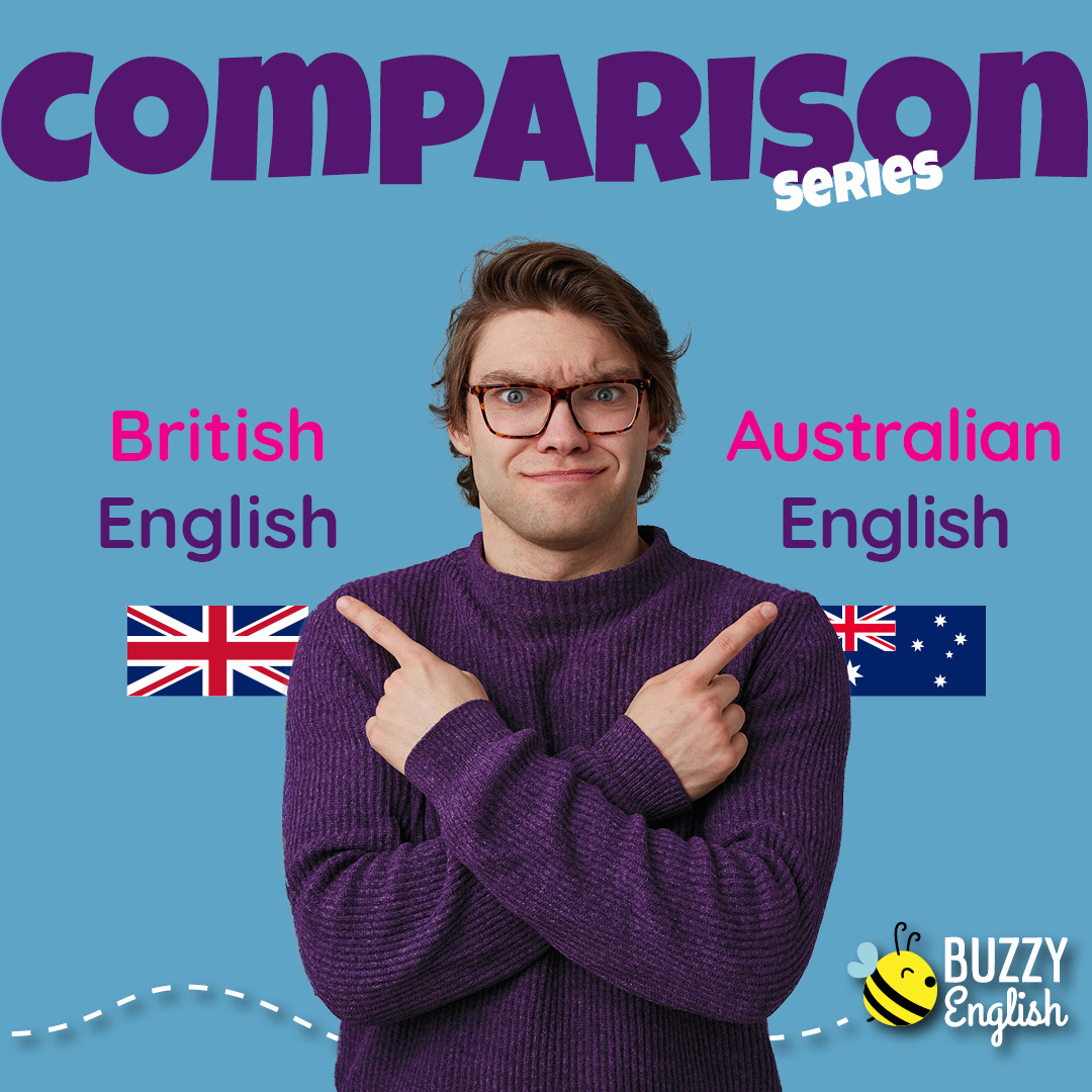 COnfronto tra inglese britannico (British English) e inglese australiano (Australian English)