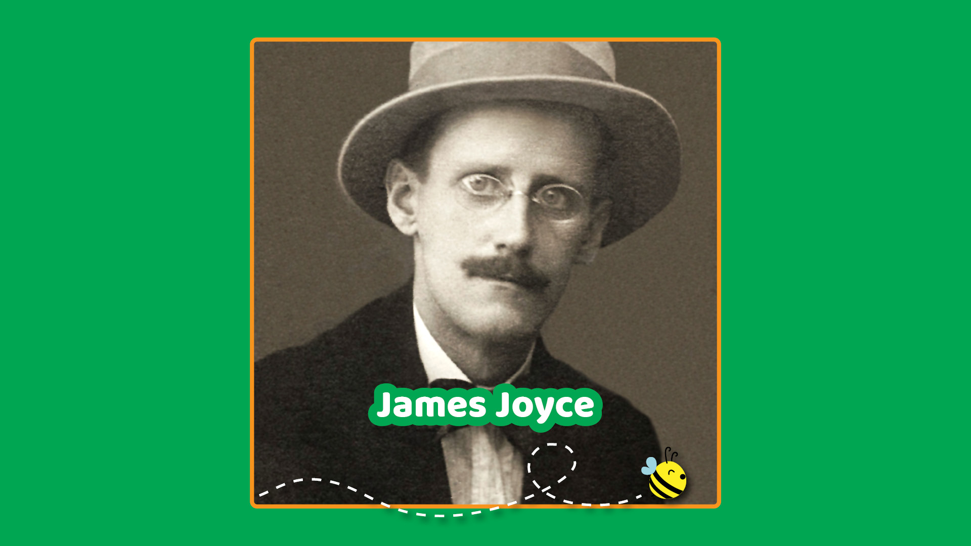 Foto ritratto in bianco e nero di James Joyce a cura di Alex Ehrenzweig (Zurigo, 1925)